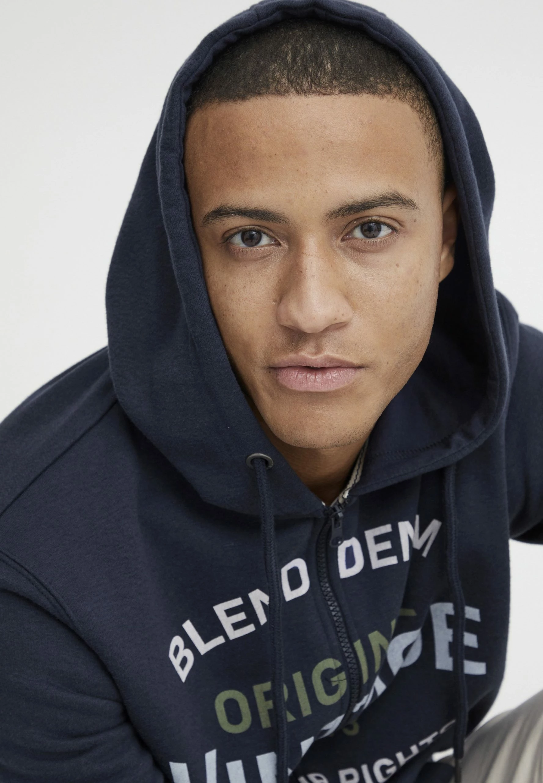 Blend Sudadera Con Cremallera - Dress Blues 4 Blend Sudadera Con Cremallera - Dress Blues - Imagen 4