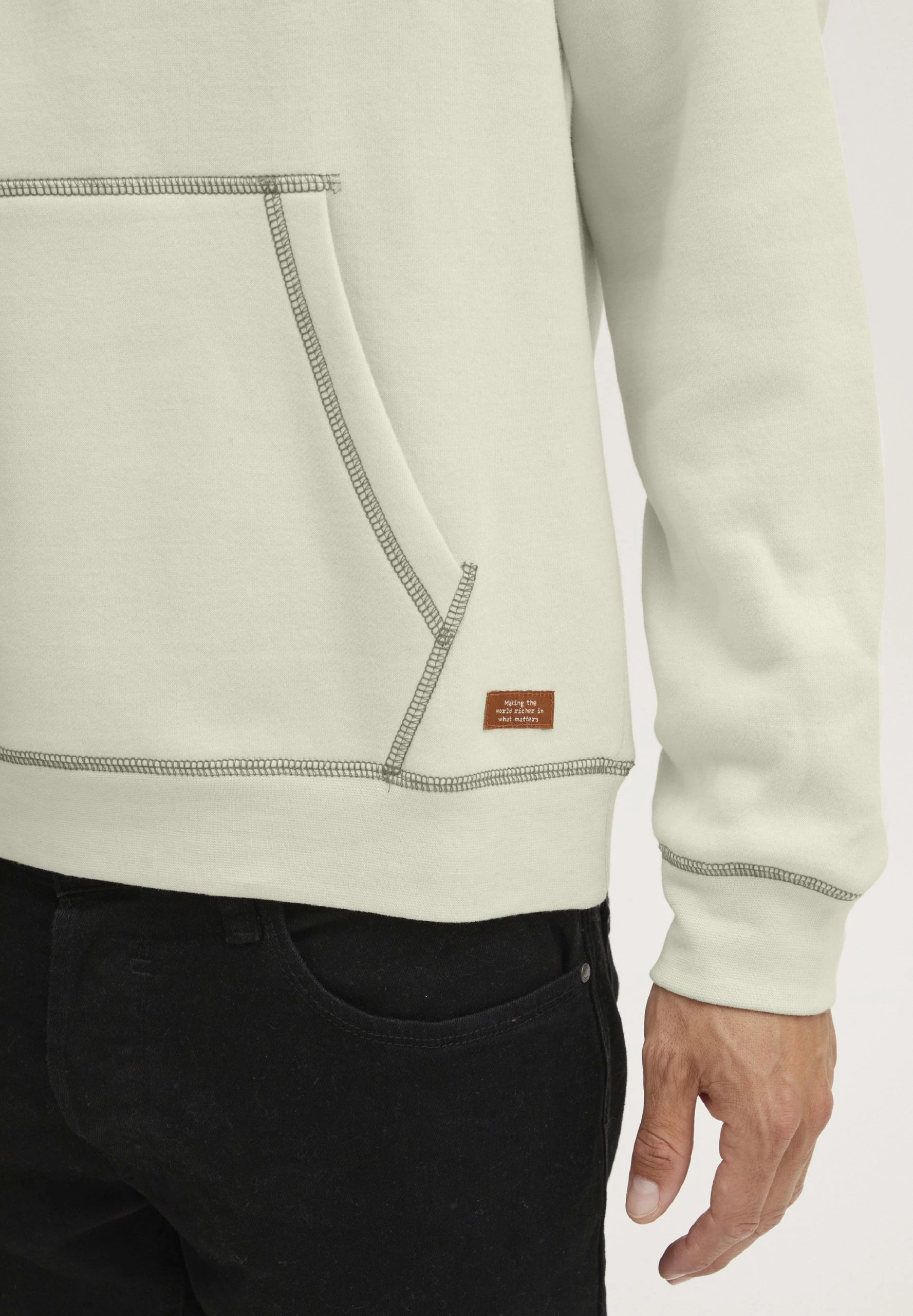 Blend Jersey Con Capucha - Oyster Gray 6 Blend Jersey Con Capucha - Oyster Gray - Imagen 6