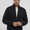 Blend Bhbhavebury Zipthrough Sweatshirt - Chaqueta De Punto - Black