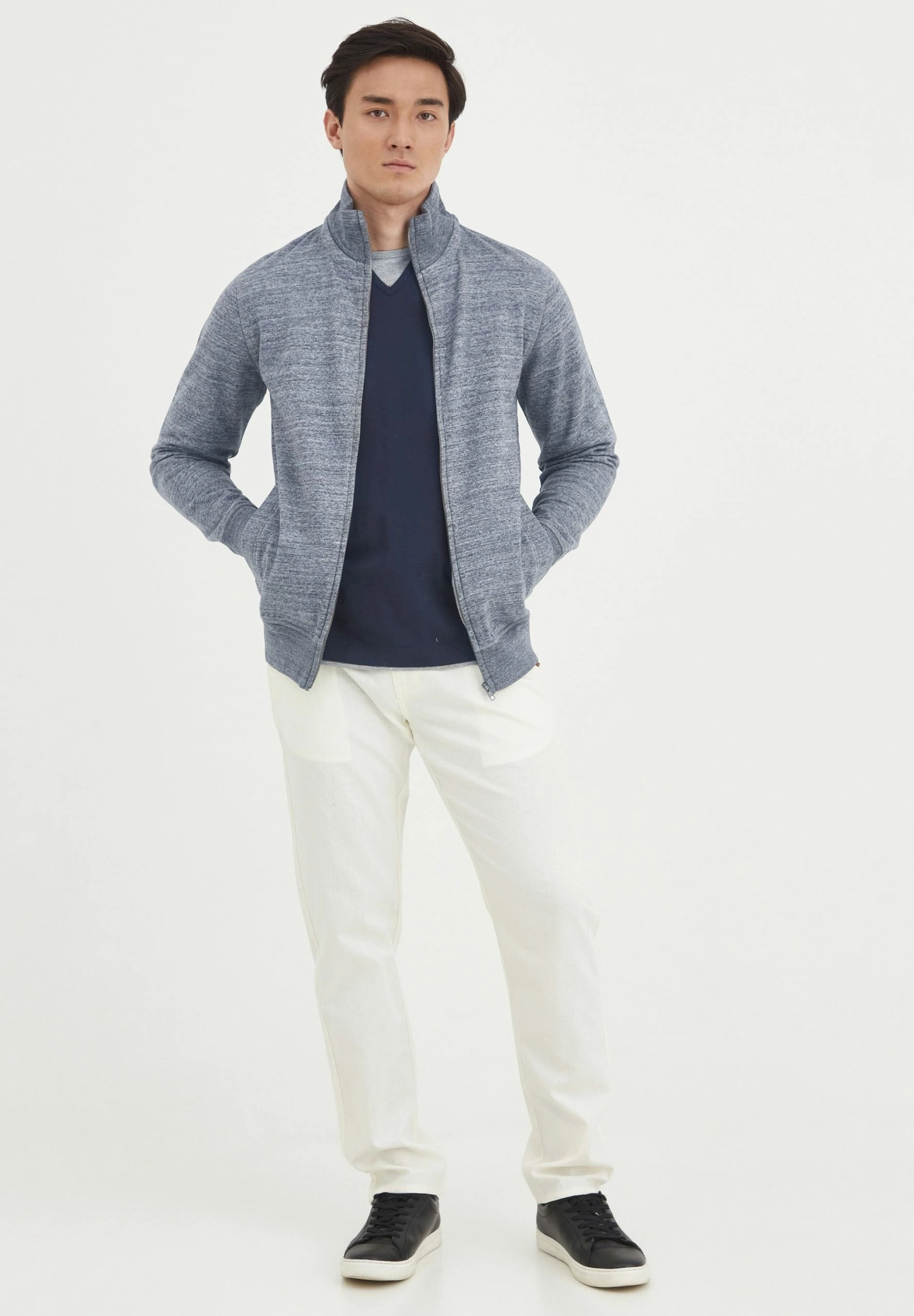 Blend Bhlenner - Sudadera Con Cremallera - Pewter Mix 2 Blend Bhlenner - Sudadera Con Cremallera - Pewter Mix - Imagen 2