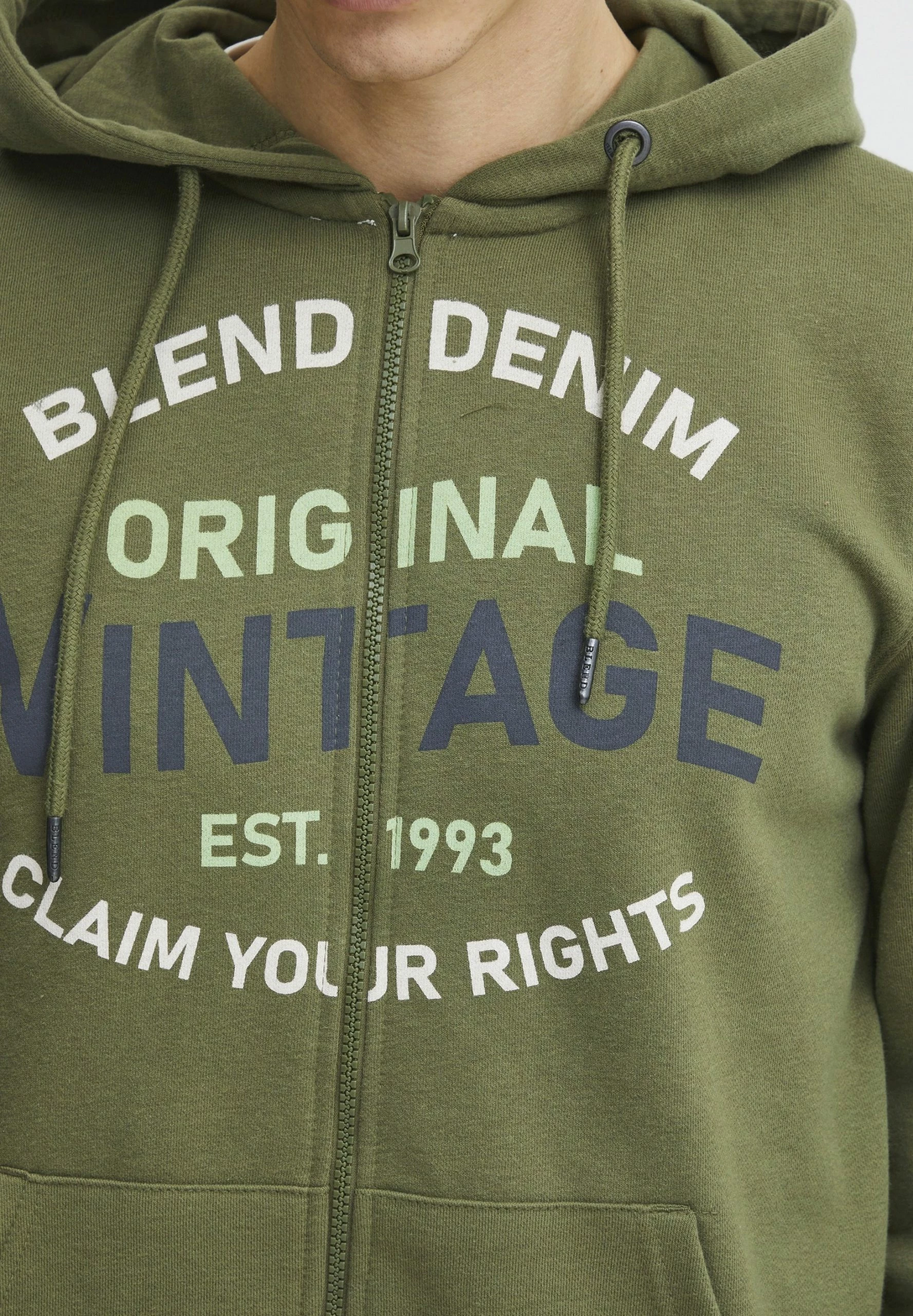 Blend Sudadera Con Cremallera - Cypress 4 Blend Sudadera Con Cremallera - Cypress - Imagen 4