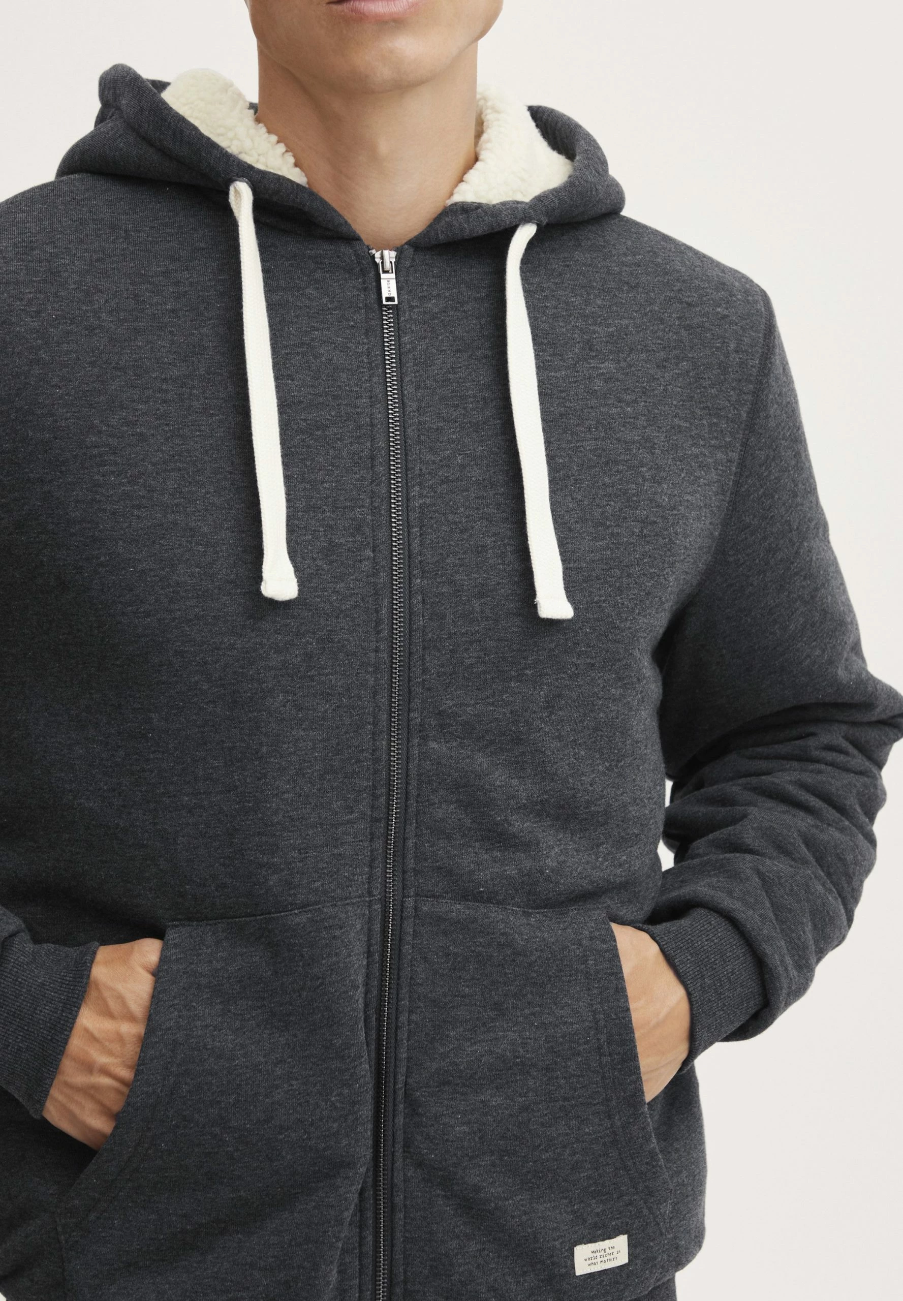 Blend Sudadera Con Cremallera - Charcoal Mix 5 Blend Sudadera Con Cremallera - Charcoal Mix - Imagen 5