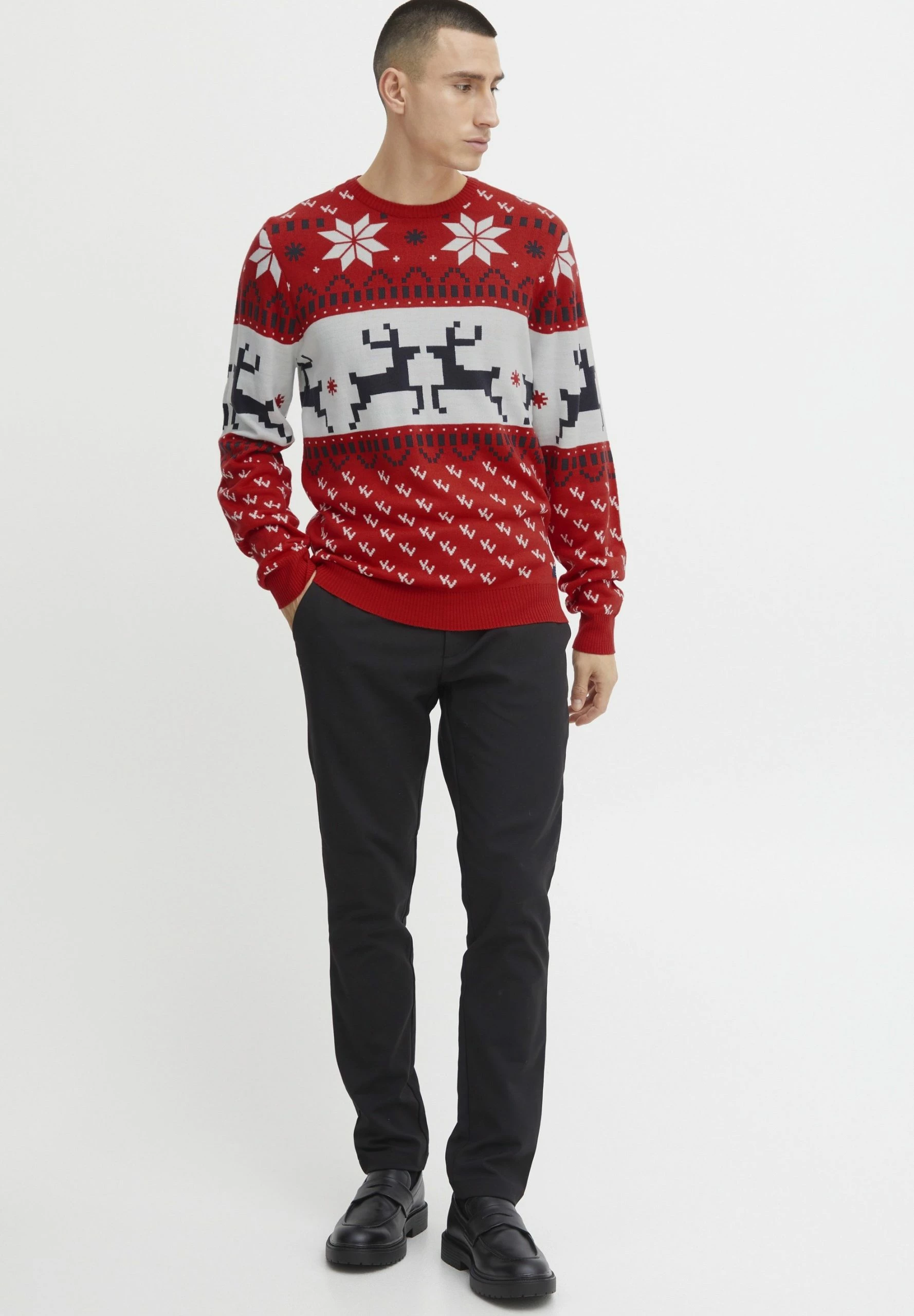 Blend Christmas - Jersey De Punto - Mars Red 2 Blend Christmas - Jersey De Punto - Mars Red - Imagen 2