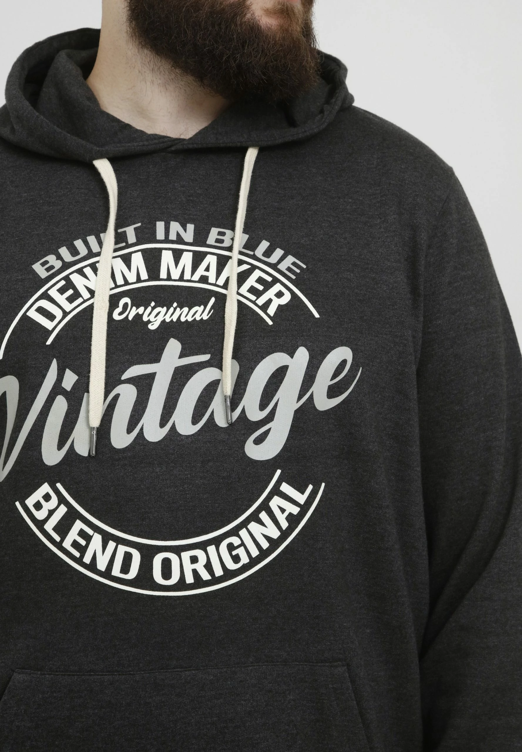Blend Bhtobias Bt - Jersey Con Capucha - Charcoal Mix 4 Blend Bhtobias Bt - Jersey Con Capucha - Charcoal Mix - Imagen 4