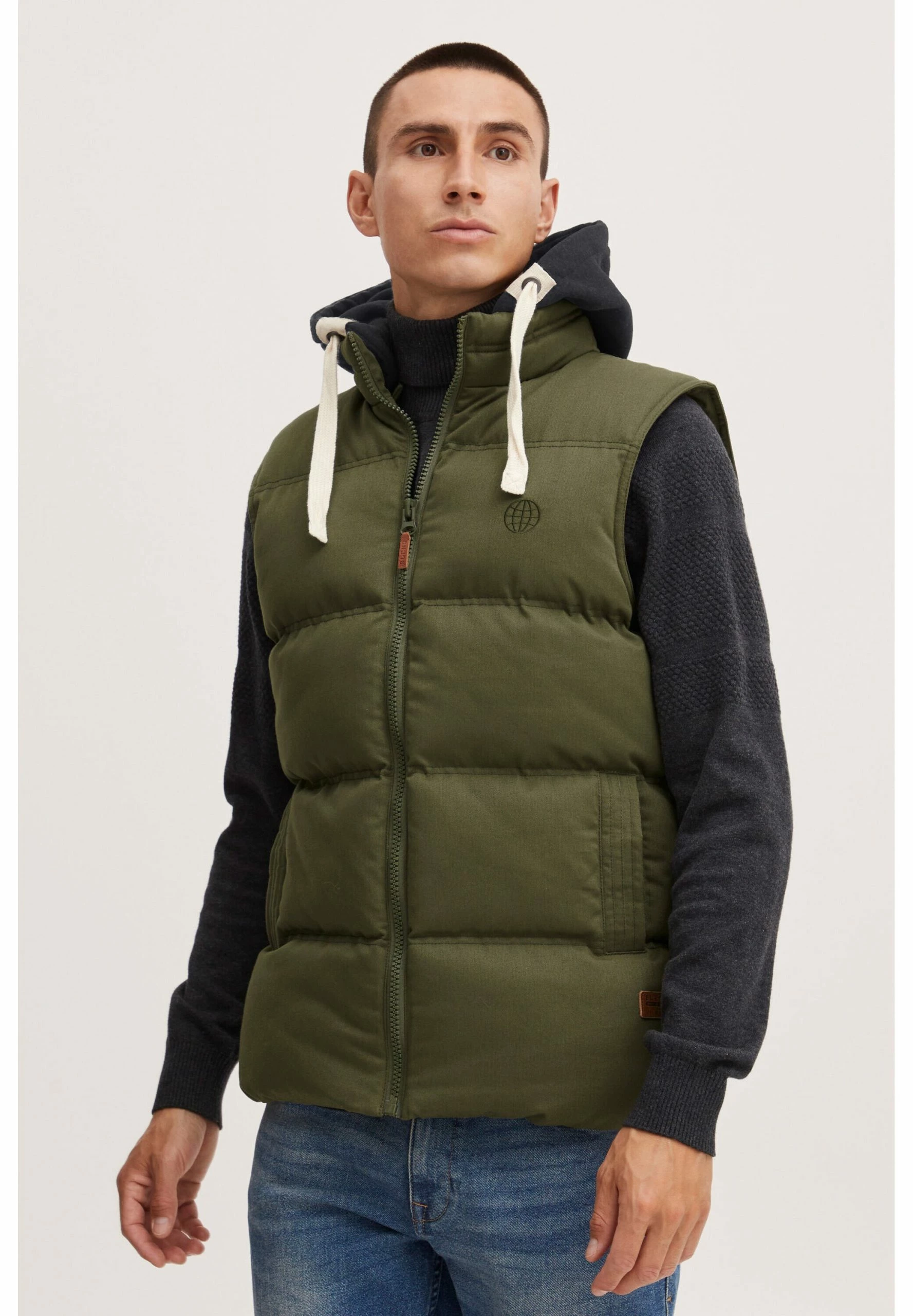 Blend Bhjens - Chaleco - Dusty Gree 1 Blend Bhjens - Chaleco - Dusty Gree