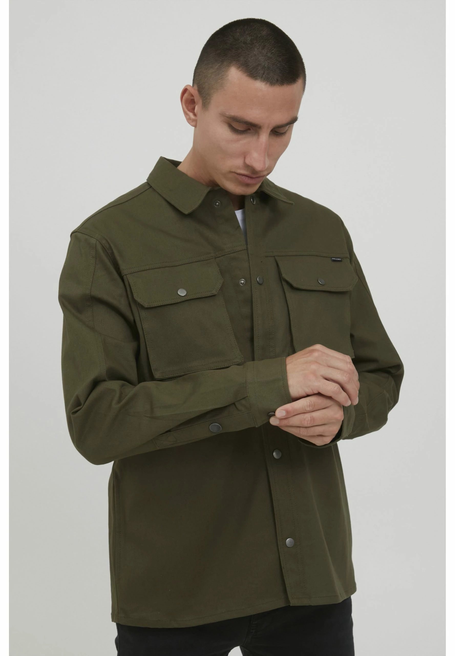 Blend Bhouterwear - Chaqueta Fina - Olive Night 1 Blend Bhouterwear - Chaqueta Fina - Olive Night