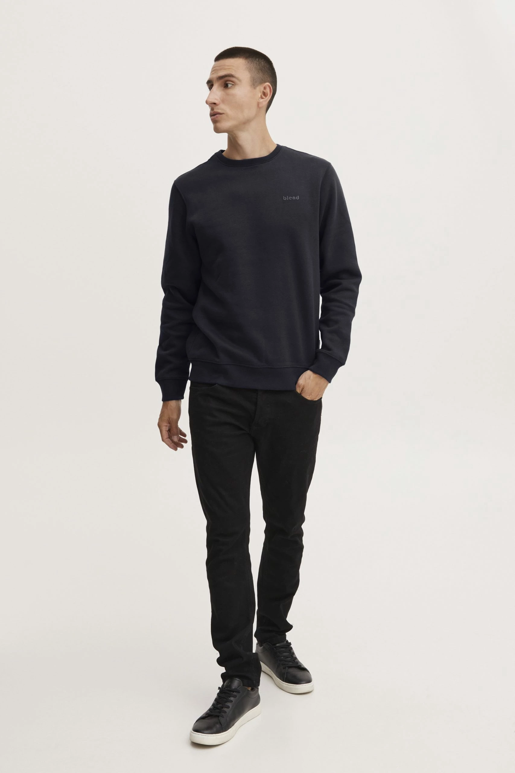 Blend Sudadera - Dark Navy 2 Blend Sudadera - Dark Navy - Imagen 2