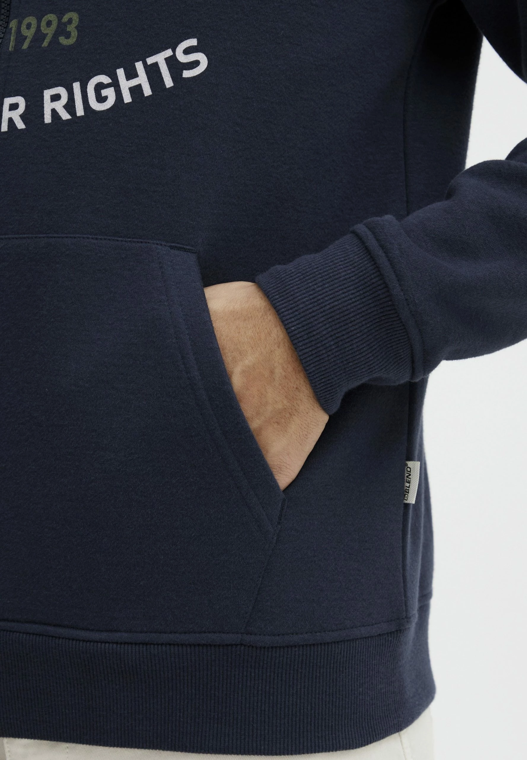 Blend Sudadera Con Cremallera - Dress Blues 5 Blend Sudadera Con Cremallera - Dress Blues - Imagen 5