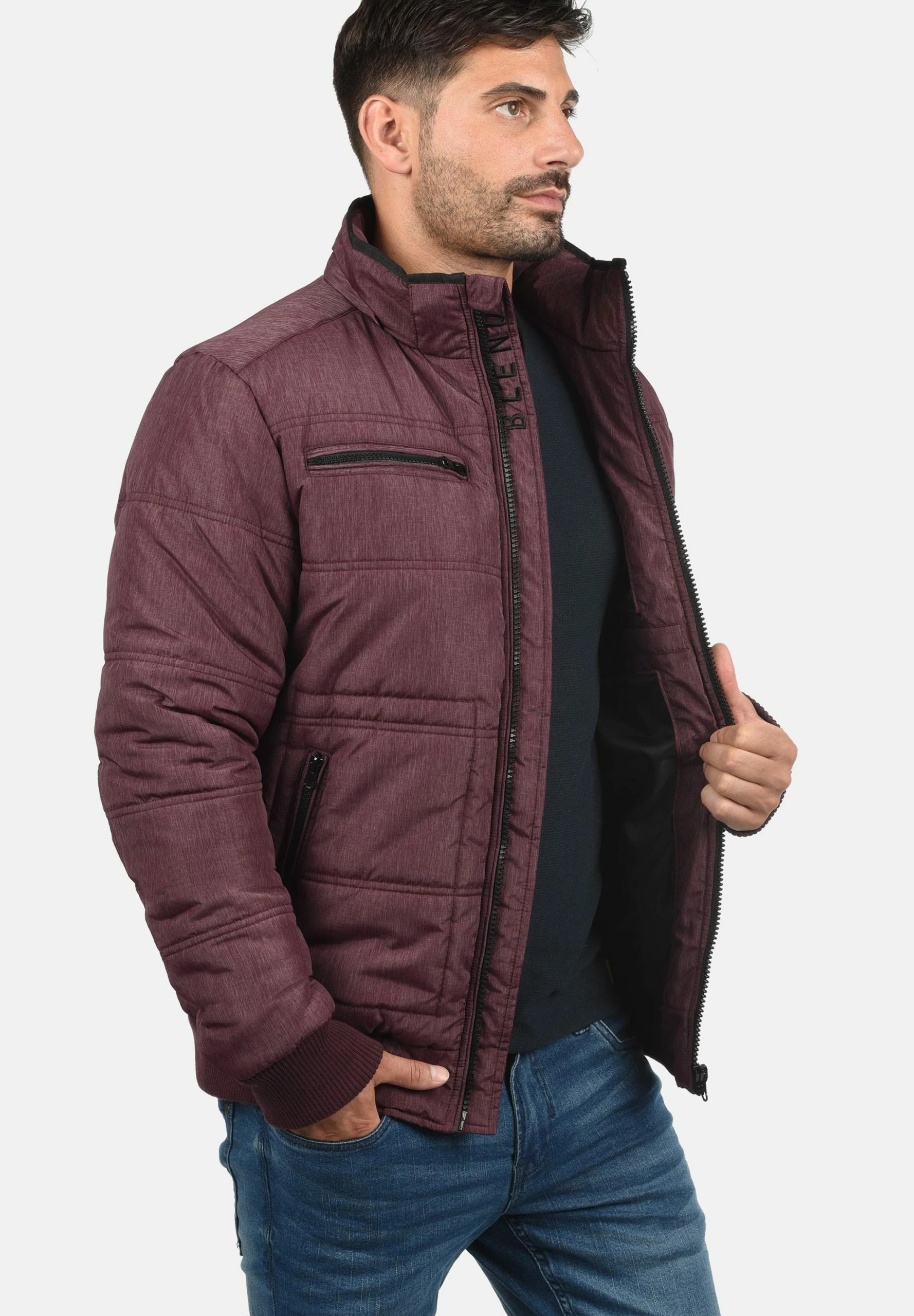 Blend Bhboris - Chaqueta De Invierno - Wine Red 3 Blend Bhboris - Chaqueta De Invierno - Wine Red - Imagen 3