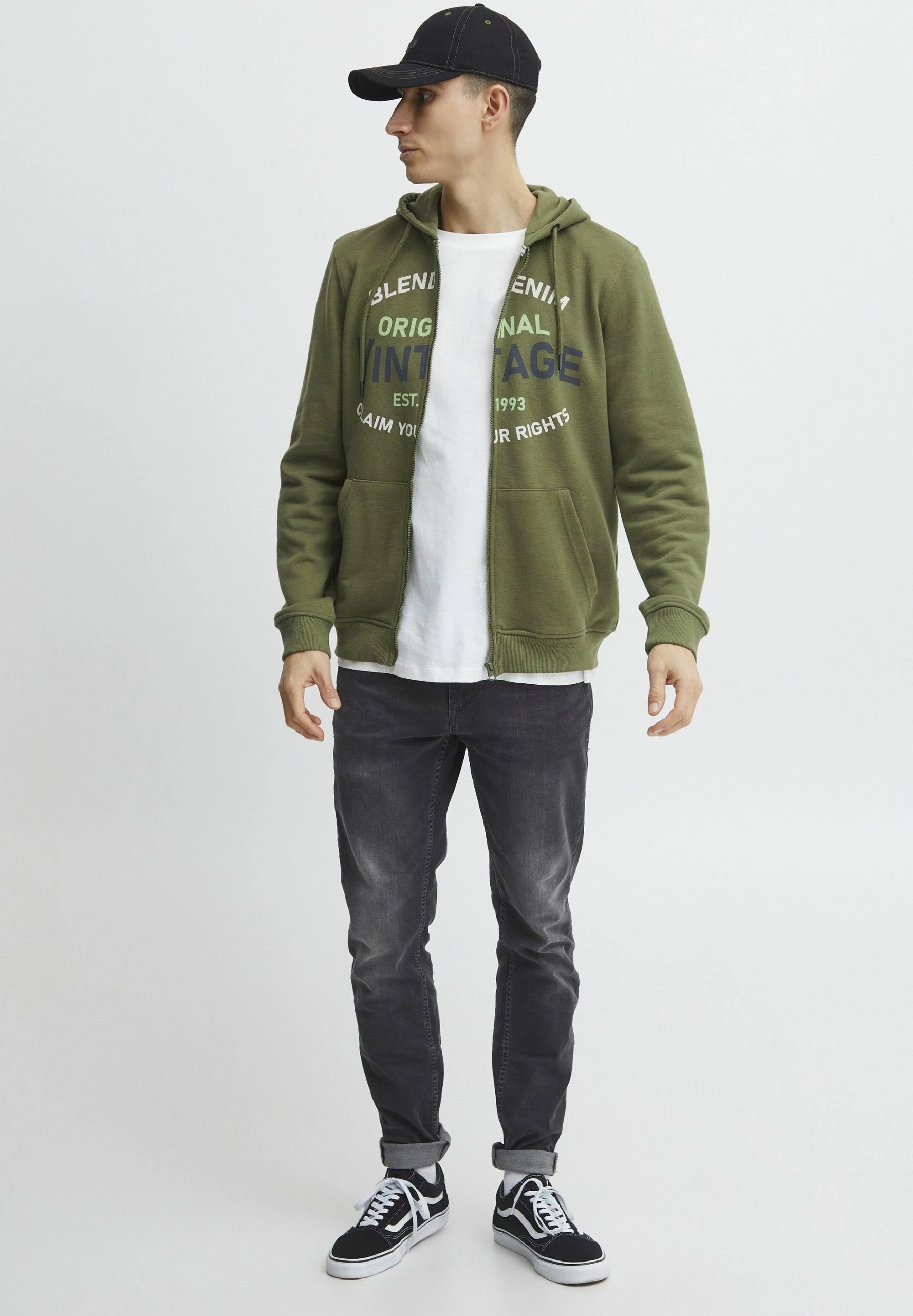 Blend Sudadera Con Cremallera - Cypress 2 Blend Sudadera Con Cremallera - Cypress - Imagen 2