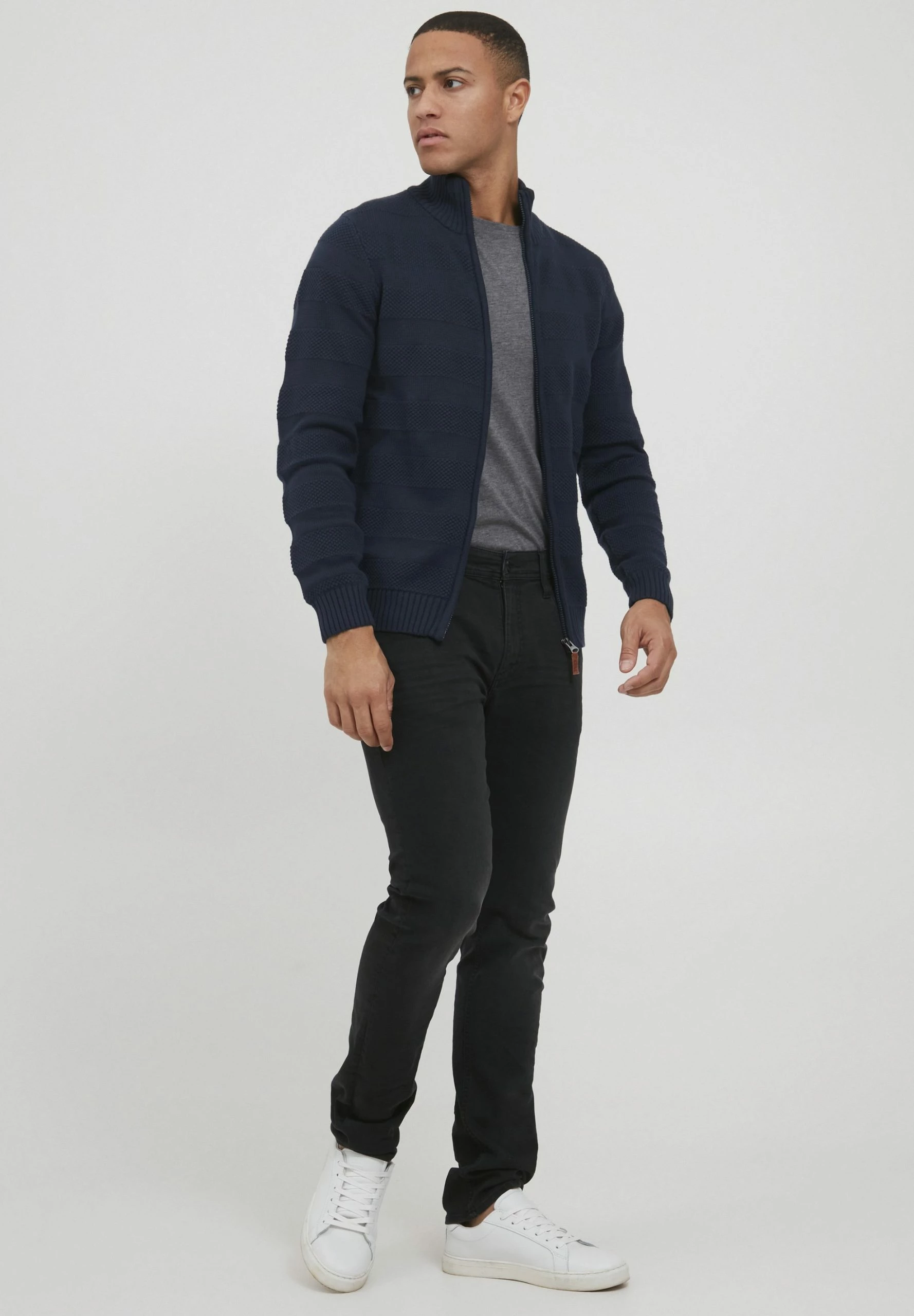 Blend Bhgalmaro - Chaqueta De Punto - Dark Blue 2 Blend Bhgalmaro - Chaqueta De Punto - Dark Blue - Imagen 2