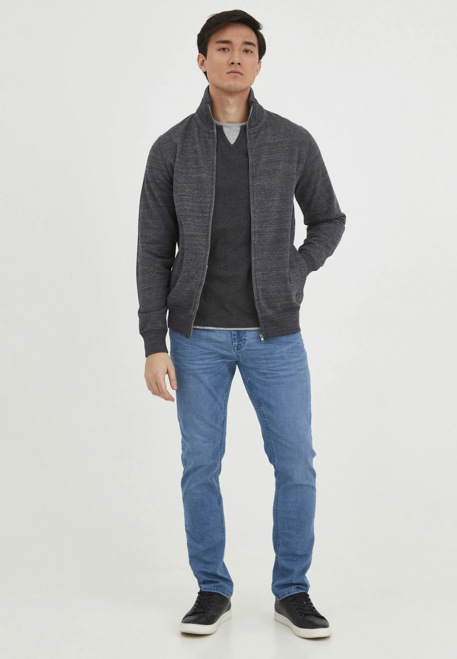 Blend Bhlenner - Sudadera Con Cremallera - Black 2 Blend Bhlenner - Sudadera Con Cremallera - Black - Imagen 2