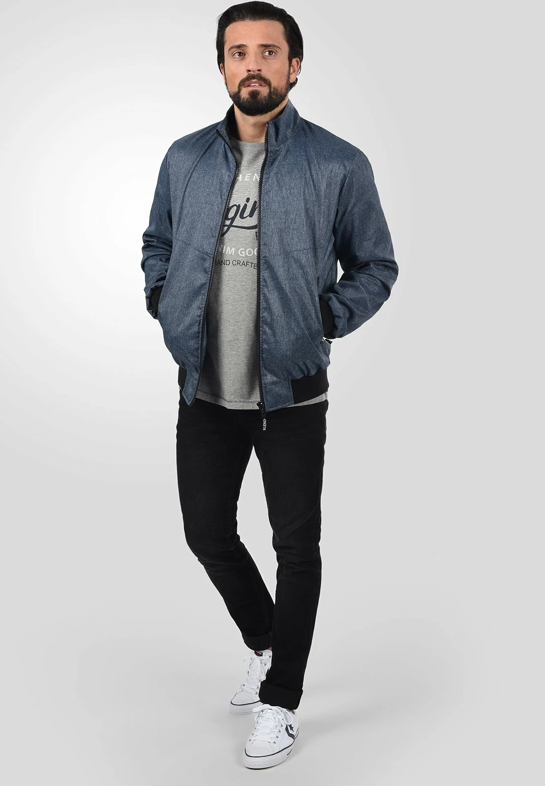 Blend Bhnelson - Chaquetas Bomber - Navy 2 Blend Bhnelson - Chaquetas Bomber - Navy - Imagen 2