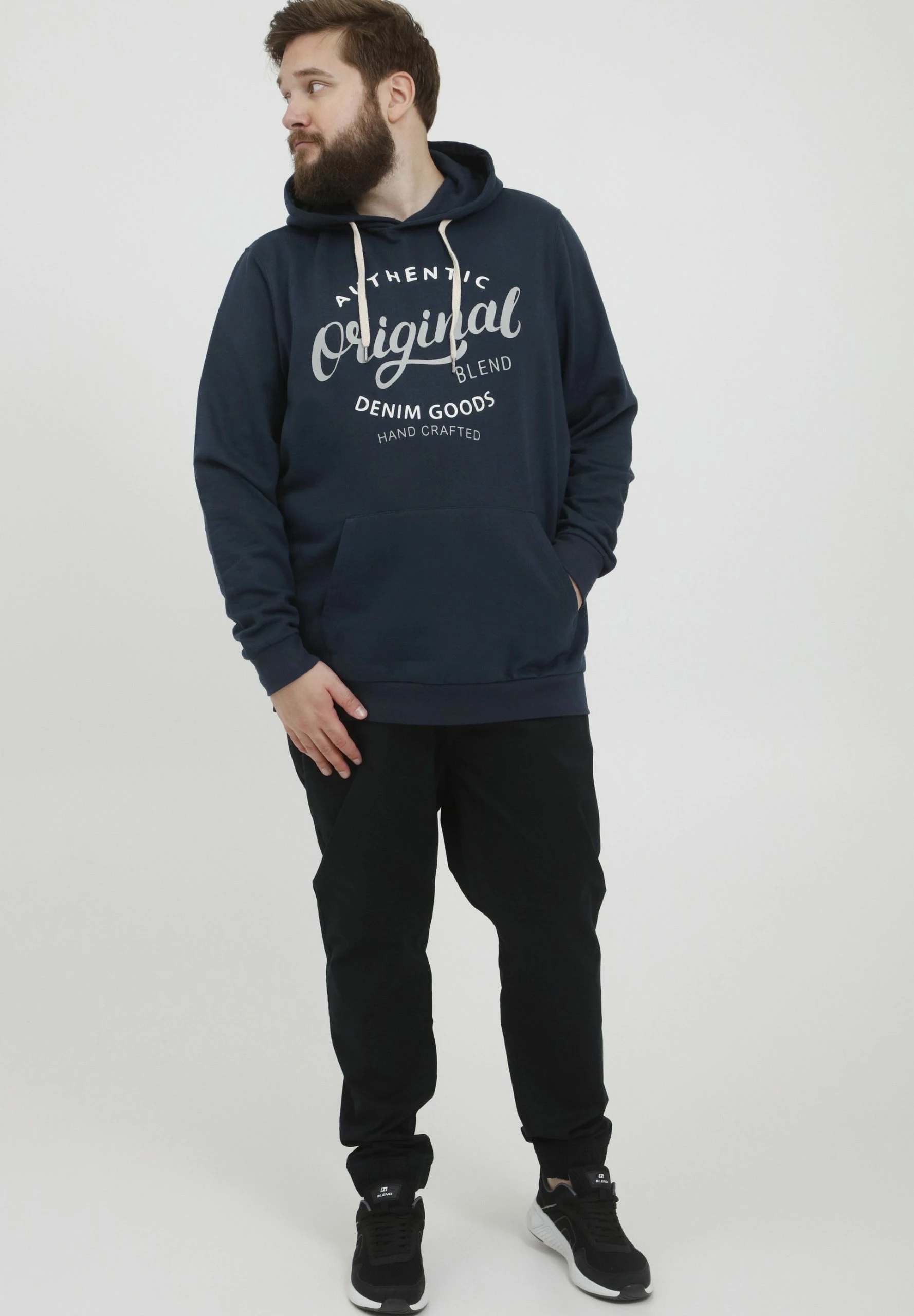 Blend Bhtobias Bt - Jersey Con Capucha - Dress Blues 2 Blend Bhtobias Bt - Jersey Con Capucha - Dress Blues - Imagen 2