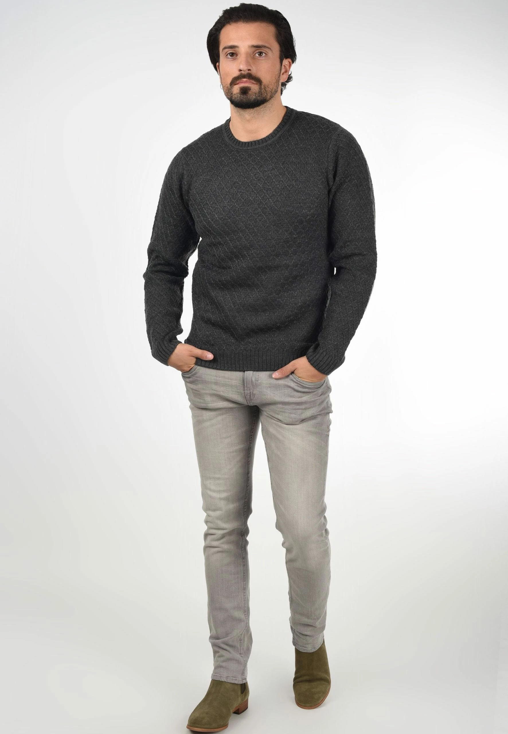 Blend Bhalamar - Jersey De Punto - Charcoal Mix 2 Blend Bhalamar - Jersey De Punto - Charcoal Mix - Imagen 2