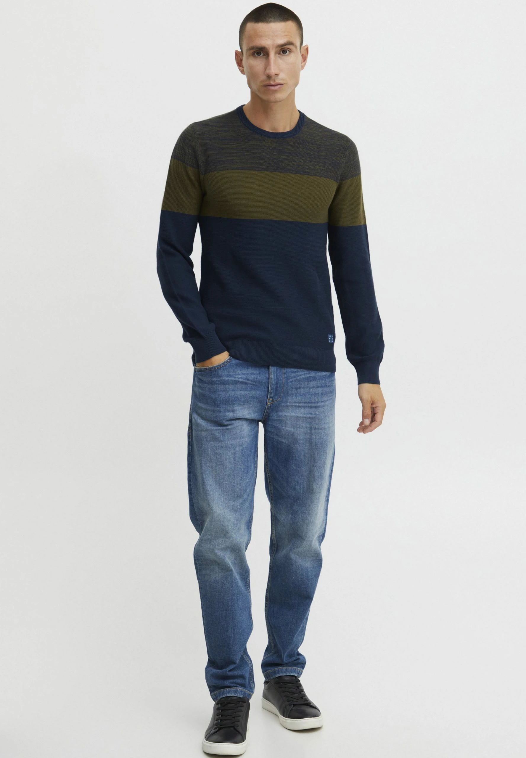 Blend Bhnapinoa - Jersey De Punto - Military Olive 2 Blend Bhnapinoa - Jersey De Punto - Military Olive - Imagen 2