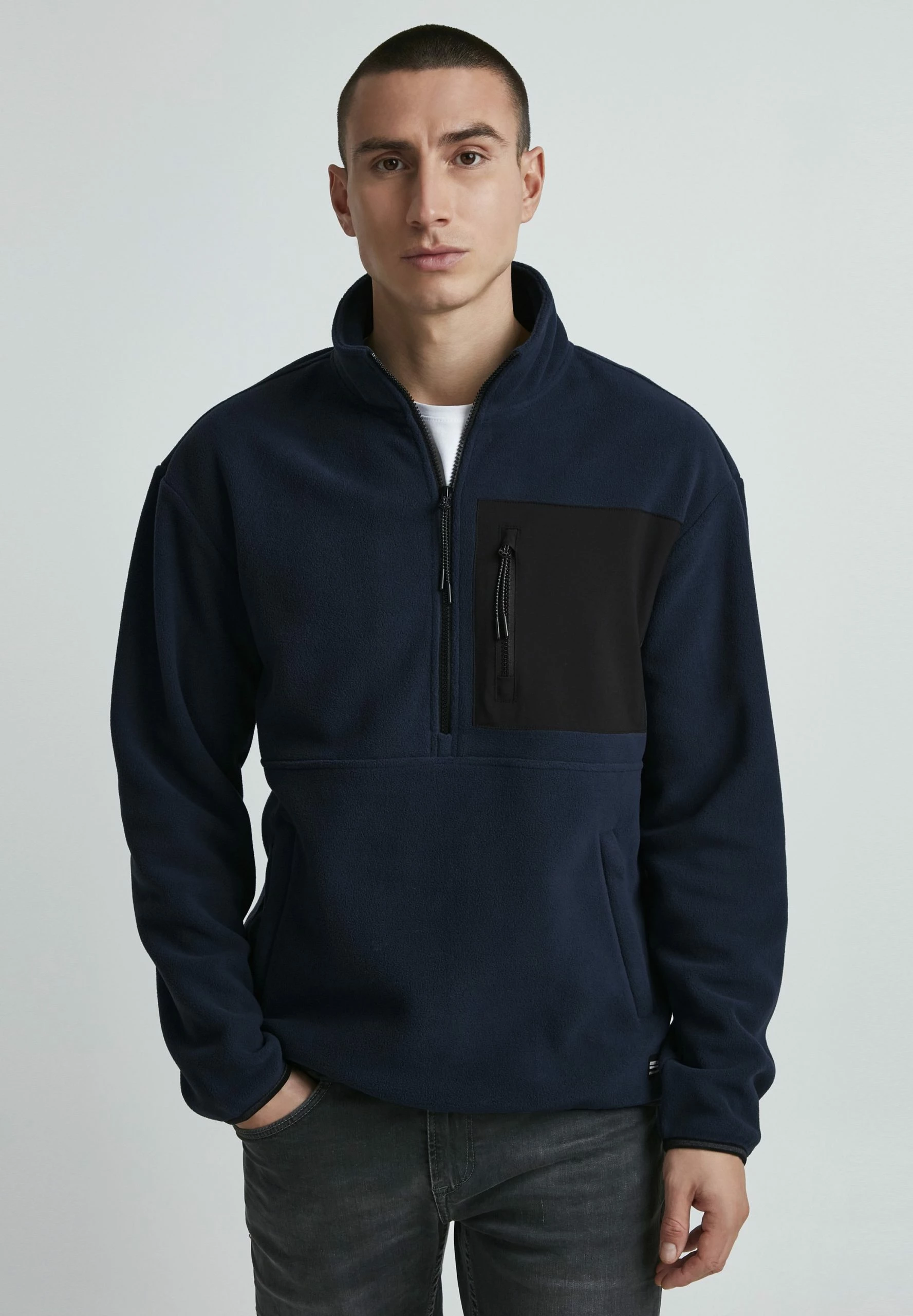 Blend Bhsweatshirt - Forro Polar - Dress Blues 1 Blend Bhsweatshirt - Forro Polar - Dress Blues