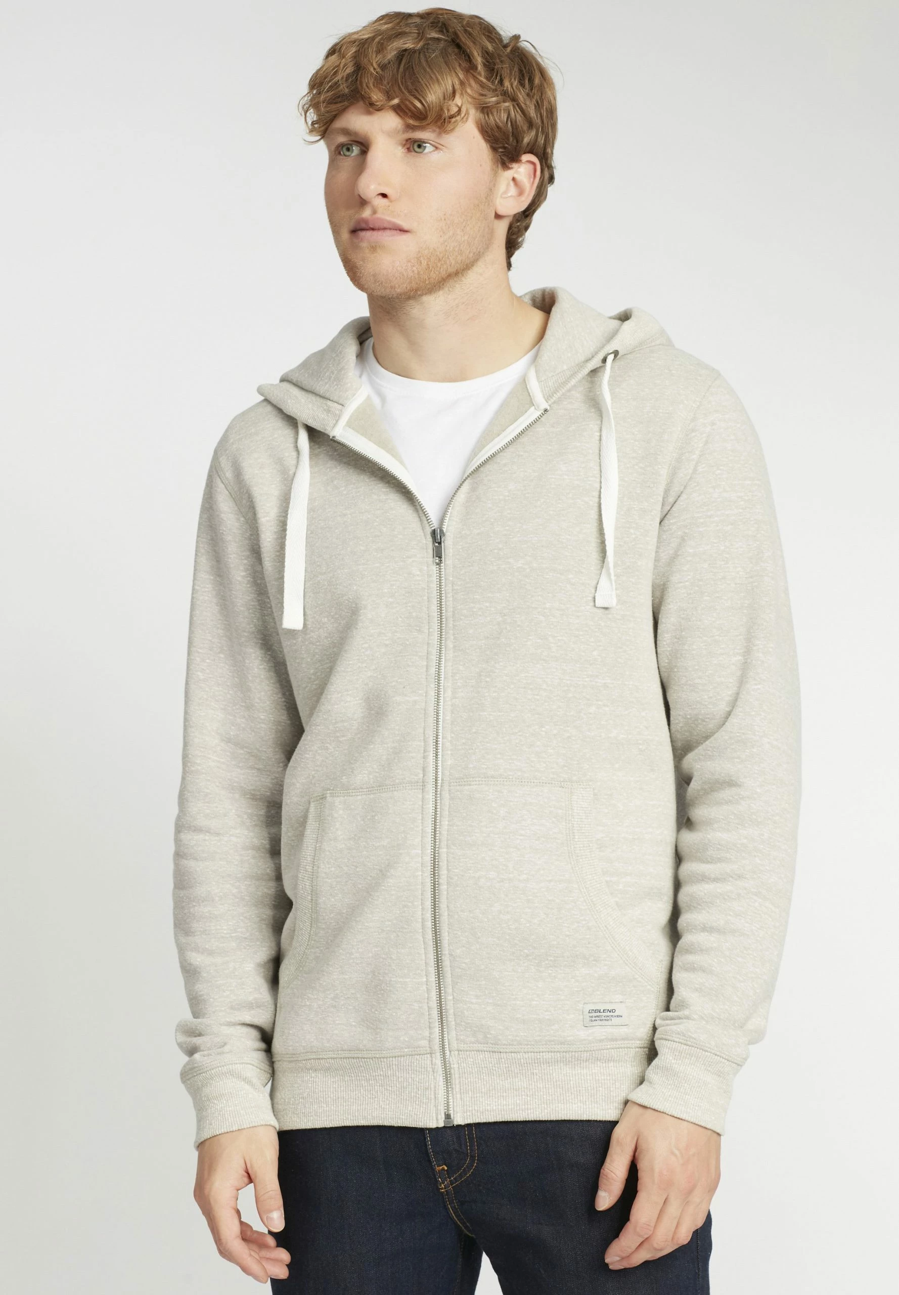 Blend Bhnix - Sudadera Con Cremallera - Stone Mix 1 Blend Bhnix - Sudadera Con Cremallera - Stone Mix